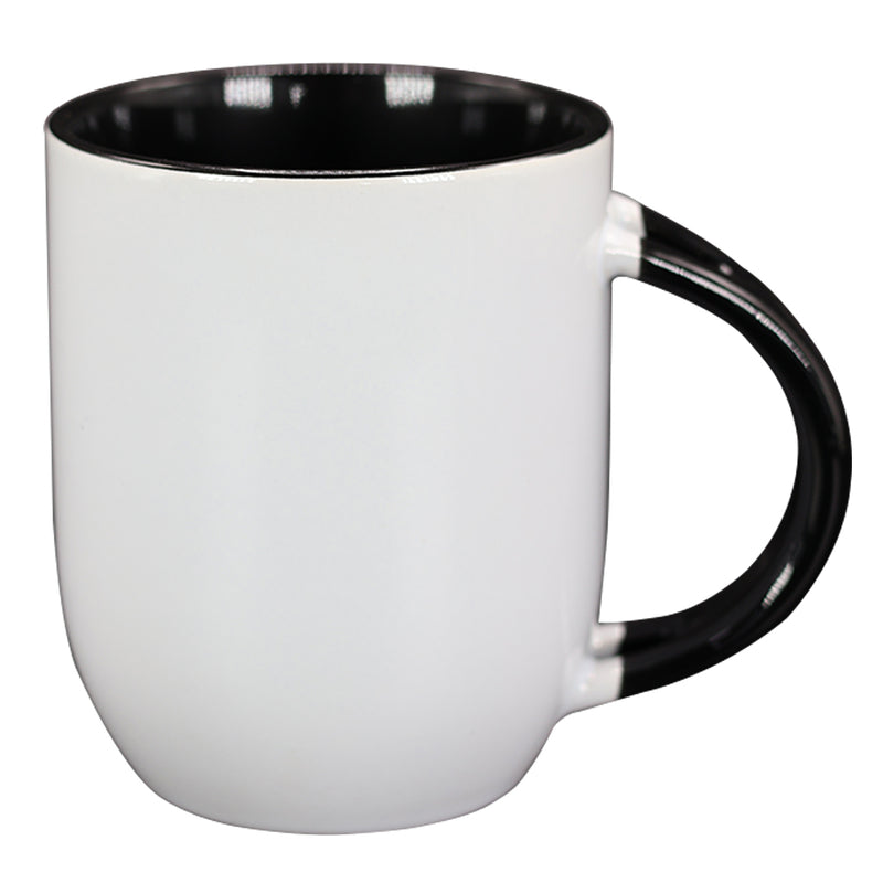 TAZA BLANCA CON NEGRO