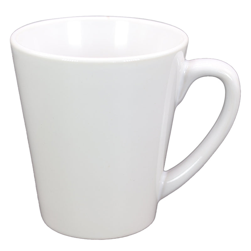 TAZA BLANCA EN FORMA DE CONO