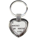 LLAVERO PLATEADA DE CORAZÓN