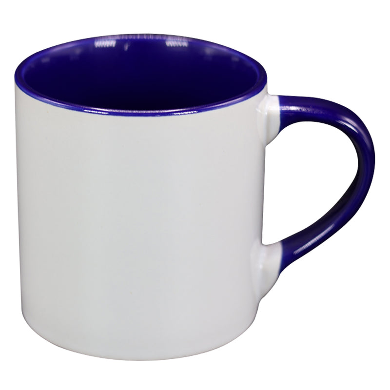 TAZA BLANCA CON AZUL