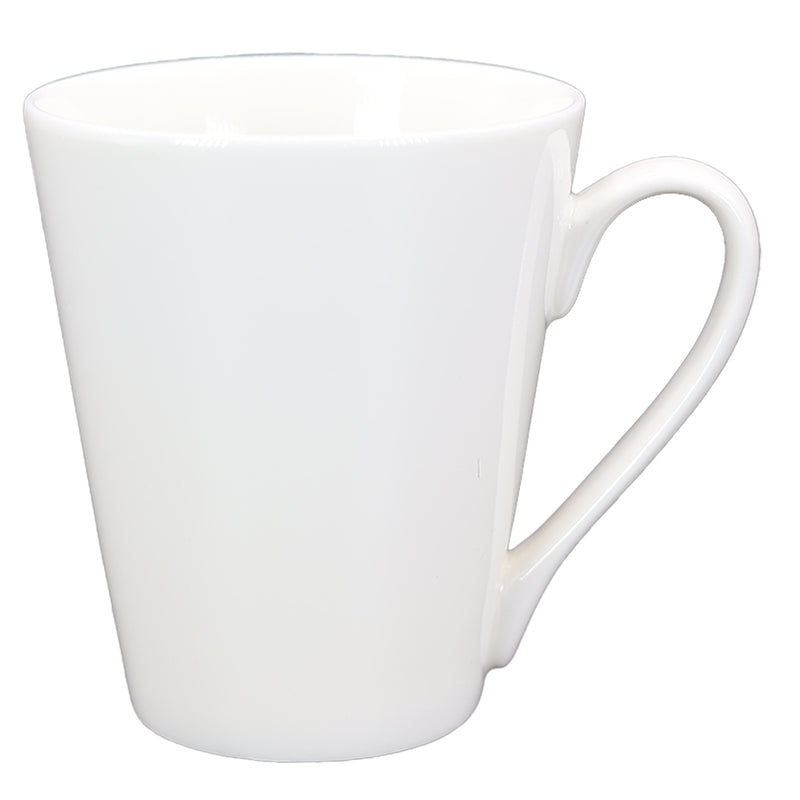 TAZA BLANCA EN FORMA DE CONO