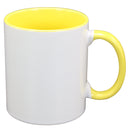 TAZA BLANCO CON AMARILLO