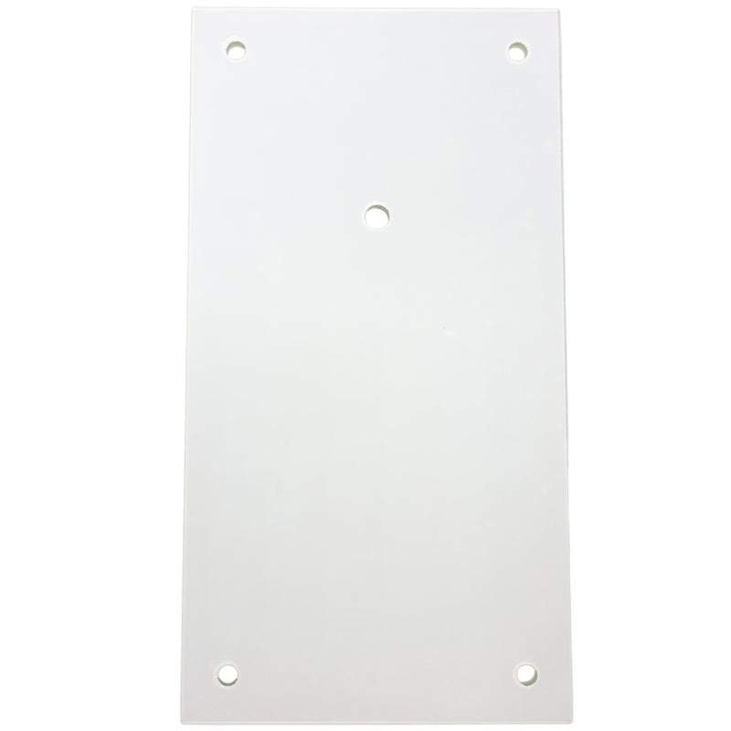 RELOJ DE CRISTAL RECTANGULAR BLANCO