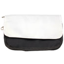 CARTERA BLANCA CON NEGRO