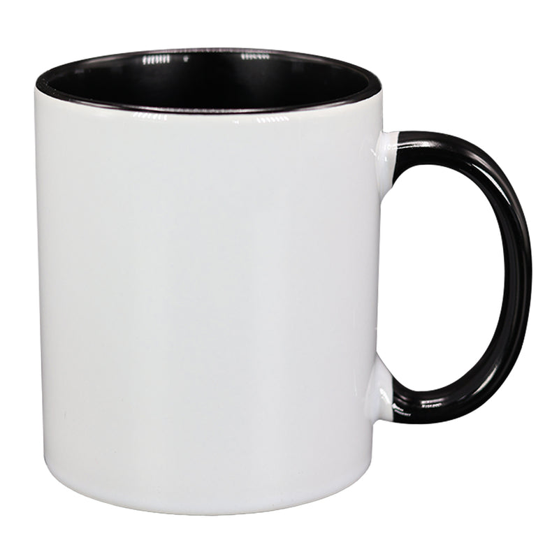 TAZA BLANCA CON NEGRO