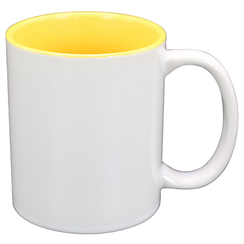 TAZA AMARILLO CON BLANCA