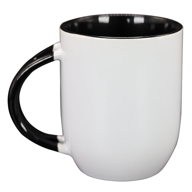 TAZA BLANCA CON NEGRO