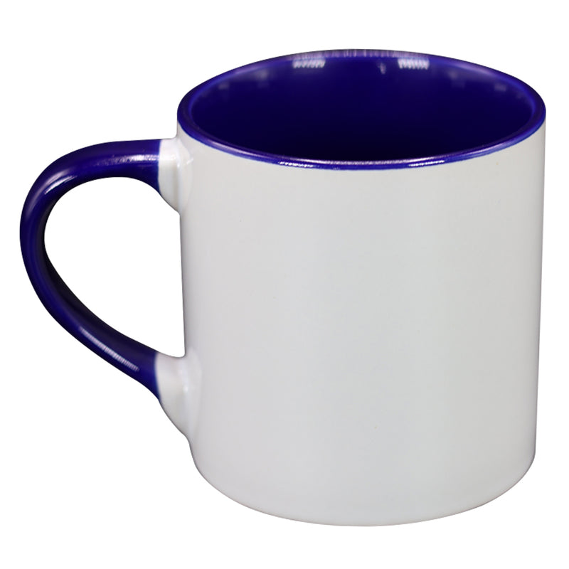 TAZA BLANCA CON AZUL