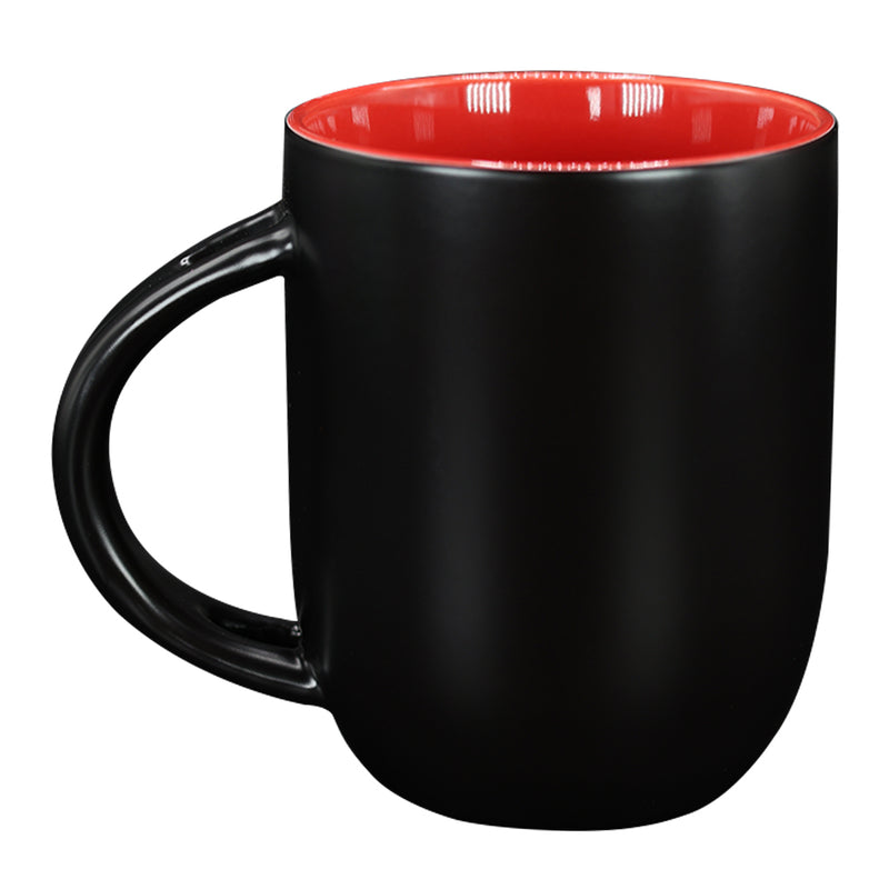 TAZA MÁGICA NEGRO CON ROJO