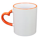 TAZA BLANCA CON VERDE DE CORAZÓN