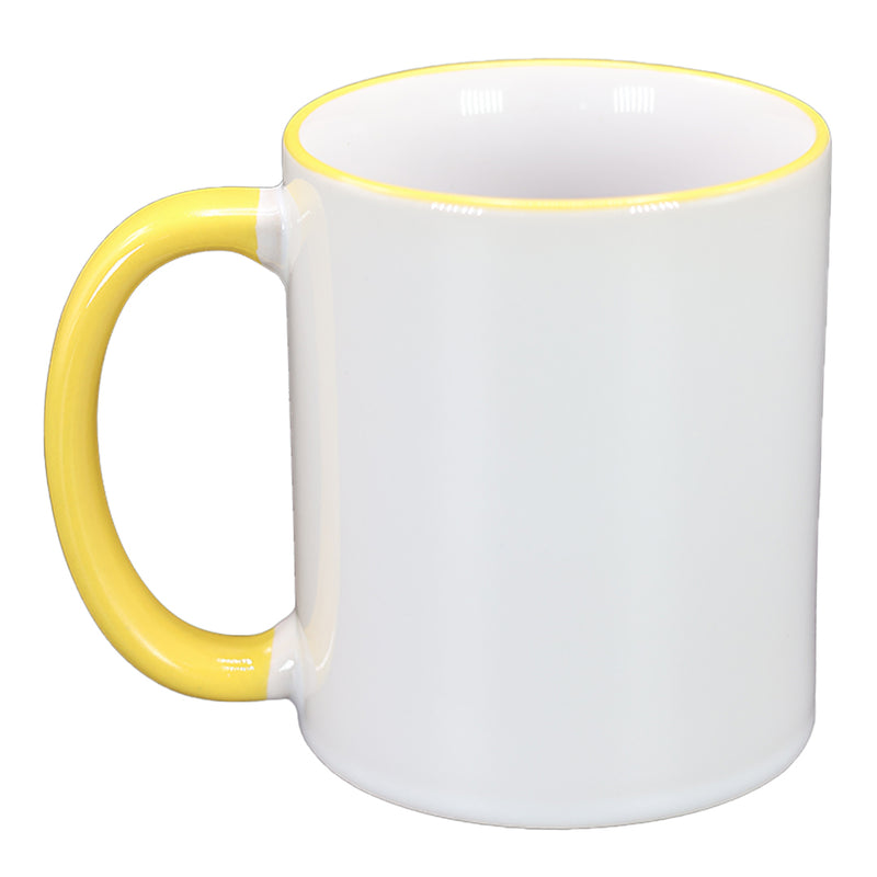 TAZA AMARILLO CON BLANCA