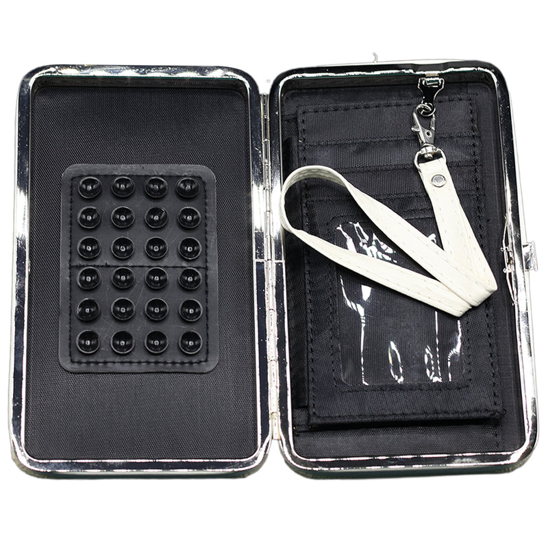 CARTERA RECTANGULAR CREMA