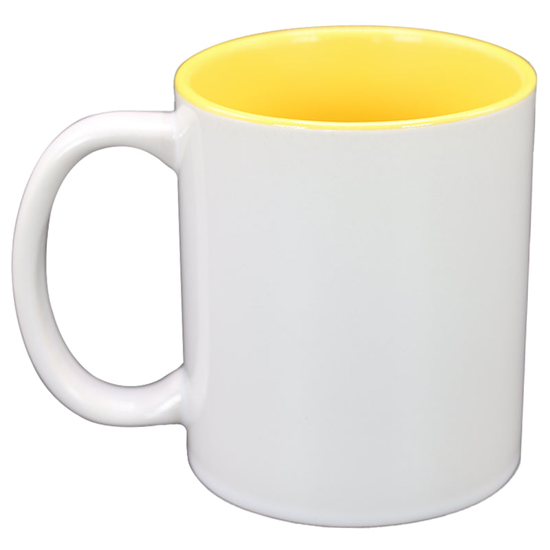 TAZA AMARILLO CON BLANCA