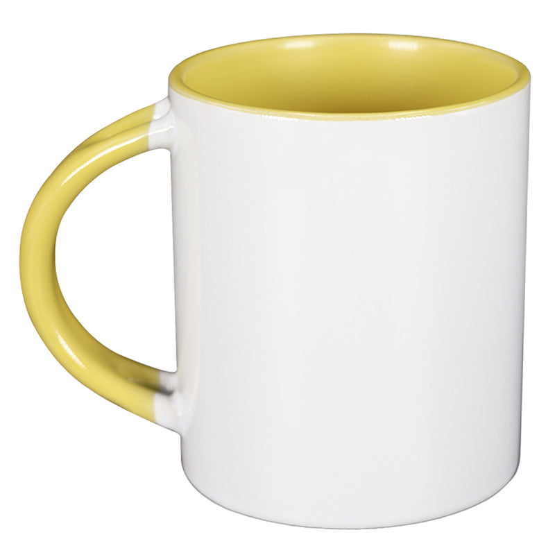 TAZA AMARILLO CON BLANCA