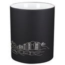 TAZA MÁGICA NEGRA CON DISEÑO DE TORRE EIFFEL