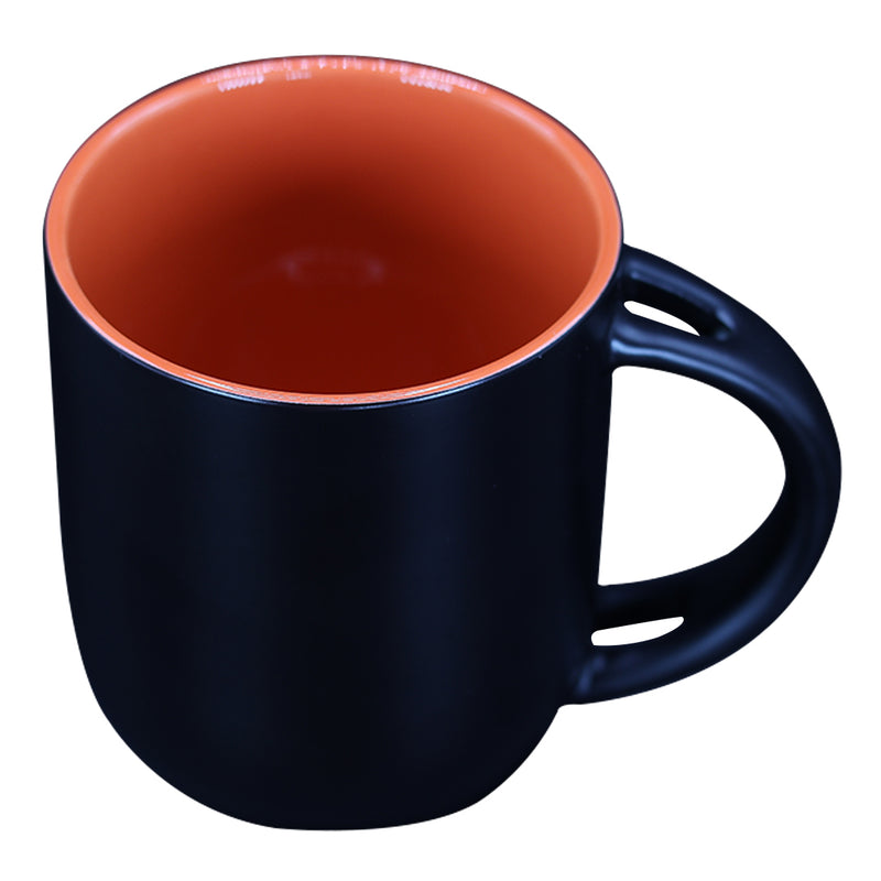 TAZA MÁGICA NEGRO CON NARANJA