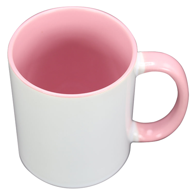 TAZA BLANCO CON ROSADO