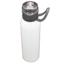 TERMO BLANCO Y GRIS TAPA TRASPARENTE