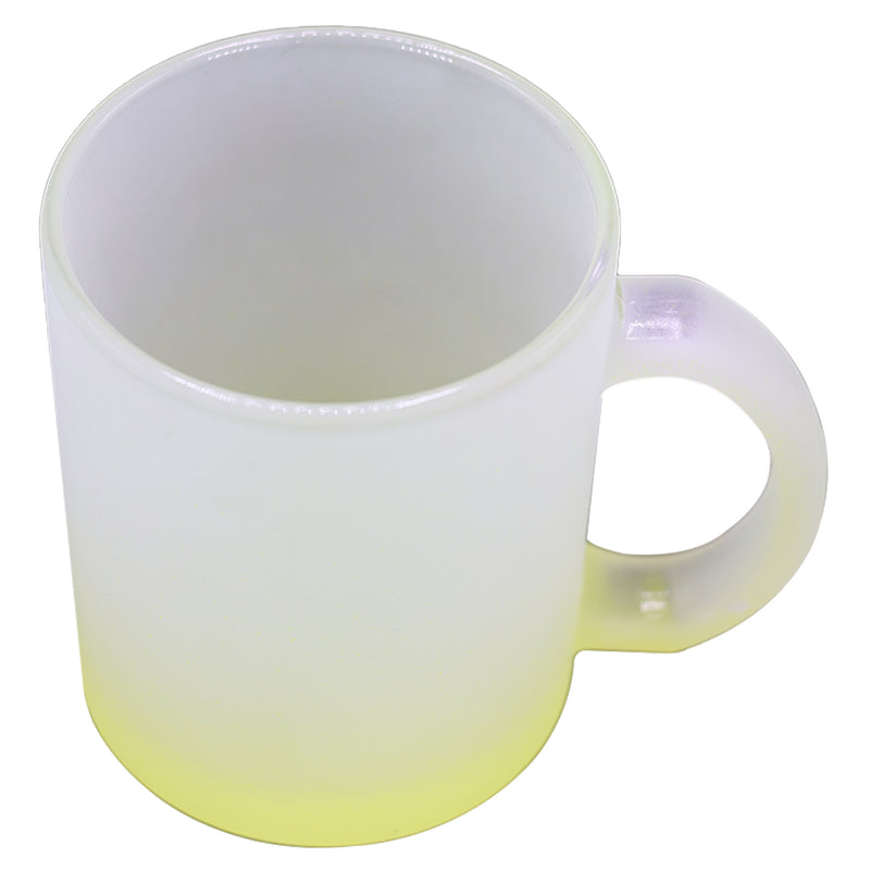 TAZA TRANSPARENTE AMARILLO AHUMADO