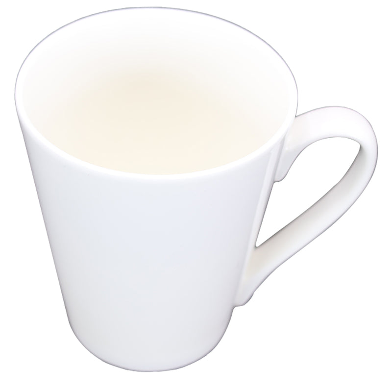 TAZA BLANCA EN FORMA DE CONO