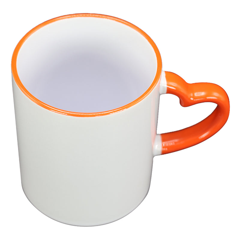 TAZA BLANCA CON VERDE DE CORAZÓN